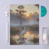 Egrets in Everglades National Park Morning Tissuepapier (Craft)