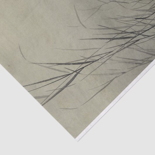 Egrets in Swamp by Ohara Koson Tissuepapier (Detail)