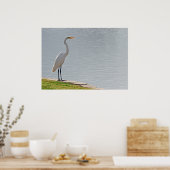 "Egret's Uitzicht" Poster (Keuken)