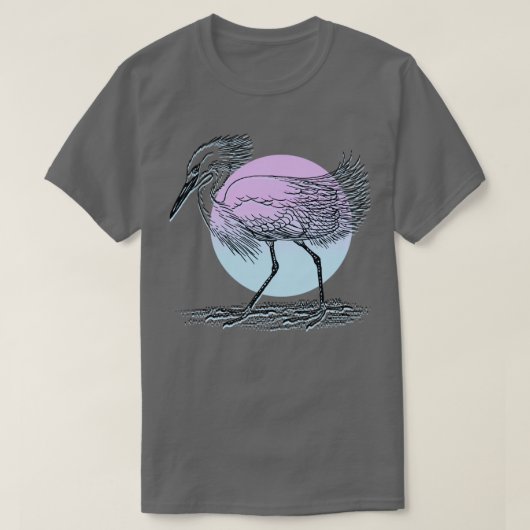 Egretvogel T-shirt (Design voorkant)