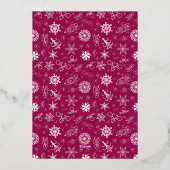 Eguberri on Merry Kerstmis Basque Language Folie Feestdagenkaart (Achterkant)