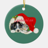 Eguberri op Baskische kerstversiering Keramisch Ornament (Voorkant)