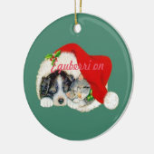 Eguberri op Baskische kerstversiering Keramisch Ornament (Links)