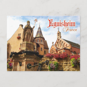 Eguisheim Castle en Pope St Leo IX chapel, Frankri Briefkaart
