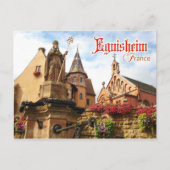 Eguisheim Castle en Pope St Leo IX chapel, Frankri Briefkaart (Voorkant)