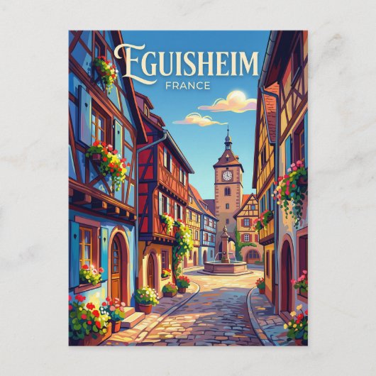 Eguisheim France Briefkaart (Voorkant)