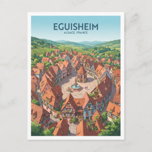 Eguisheim Oud Dorp Frankrijk Reis Cadeau Briefkaart