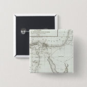 Egyopt en Palestina Vierkante Button 5,1 Cm (Voorkant /achterkant)