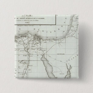 Egyopt en Palestina Vierkante Button 5,1 Cm