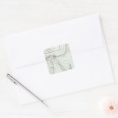 Egyopt en Palestina Vierkante Sticker (Envelop)