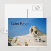 Egypt Cairo Giza Sphinx-2 (St.K.) Briefkaart (Voorkant / Achterkant)