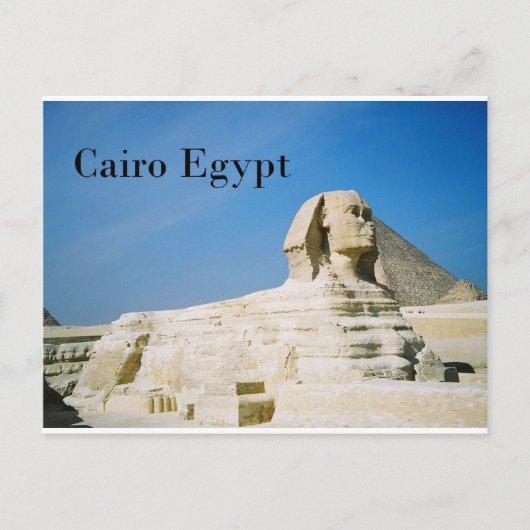 Egypt Cairo Giza Sphinx-2 (St.K.) Briefkaart (Voorkant)