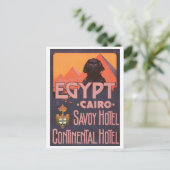 Egypt Cairo Savoy Hotel Briefkaart (Staand voorkant)