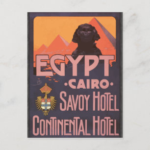 Egypt Cairo Savoy Hotel Continental Hotel,  Briefkaart