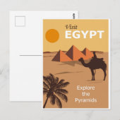 Egypt Cairo Vintage Travel Postcard Briefkaart (Voorkant / Achterkant)