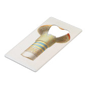 Egypt Column of the Hypostyle hall of Karnak Creditkaart Flessenopener (Voorkant Gekanteld)