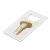 Egypt Column of the Hypostyle hall of Karnak Creditkaart Flessenopener (Achterkant Gekanteld)