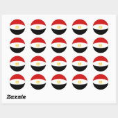 Egypt Fisheye Vlag Sticker (Vel)