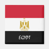 Egypt flag & Africa foliday/fans Magneet (Voorkant)