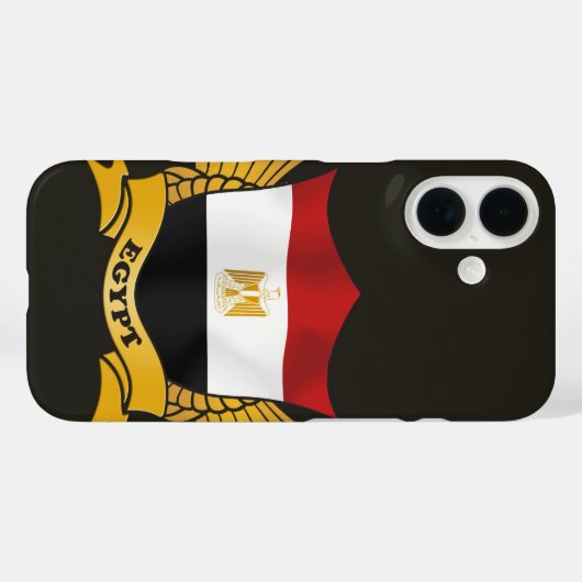 Egypt Flag Emblem Case-Mate iPhone Case (Achterkant (horizontaal))