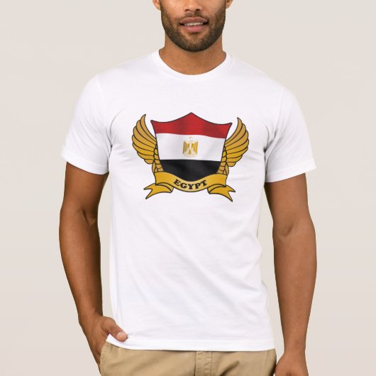 Egypt Flag Emblem T-shirt (Voorkant)