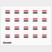 Egypt FLAG International Ronde Sticker (Vel)