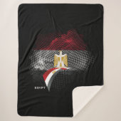Egypt flag sherpa deken (Voorkant)