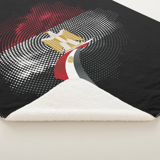 Egypt flag sherpa deken (3/4)