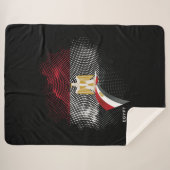 Egypt flag sherpa deken (Voorkant (horizontaal))