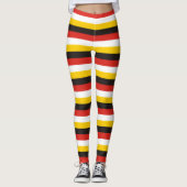 Egypt flag stripes country pattern symbol black re leggings (Voorkant)