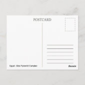 Egypt. Giza Pyramid Complex. Postcard Briefkaart (Achterkant)