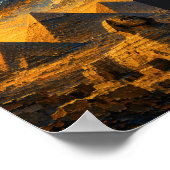 Egypt: Golden Sunset Pyramids Art Souvenir Poster (Hoek)