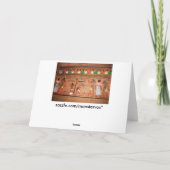 Egypt-Hierogliefen Wenskaart Kaart (Achterkant)