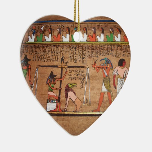 Egypt-Hieroglyphs keramische sieraad Keramisch Ornament (Rechts)