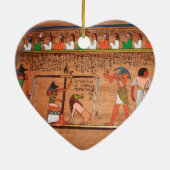 Egypt-Hieroglyphs keramische sieraad Keramisch Ornament (Achterkant)