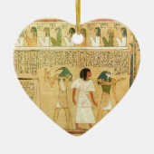 Egypt-Hieroglyphs keramische sieraad Keramisch Ornament (Voorkant)