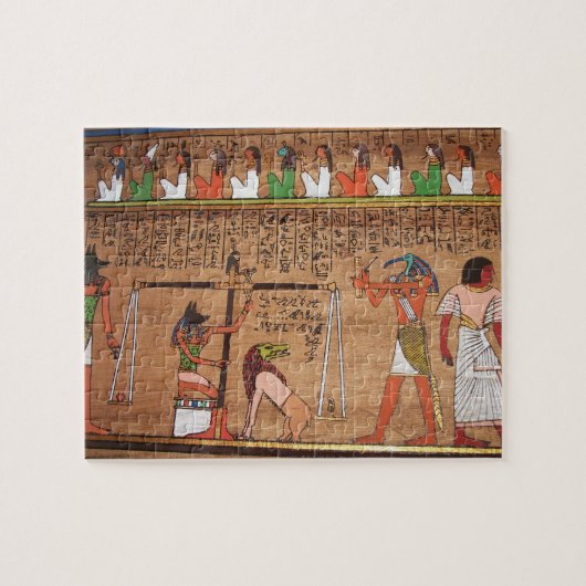 Egypt-Hieroglyphs Puzzle Legpuzzel (Horizontaal)
