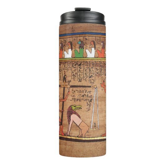 Egypt-Hieroglyphs Thermal Tumbler Thermosbeker (Voorkant)