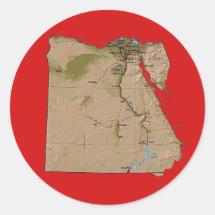 Egypt Kaart Sticker