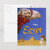 Egypt Kameel Briefkaart (Voorkant / Achterkant)