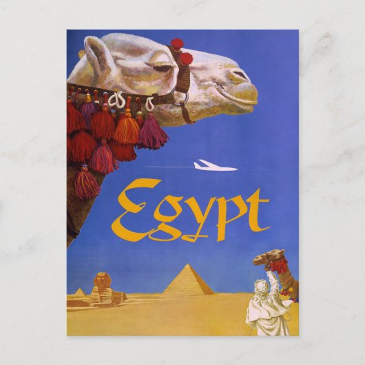 Egypt Kameel Briefkaart (Voorkant)