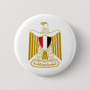 Egypt landswapen symbool embleem adelaar ronde button 5,7 cm