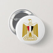 Egypt landswapen symbool embleem adelaar ronde button 5,7 cm (Voorkant /achterkant)