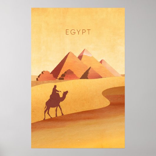 Egypt Minimaal Reisposter Poster (Voorkant)