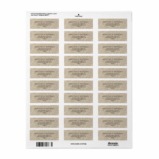 Egypt Passport Wedding Etiket (Full Sheet)