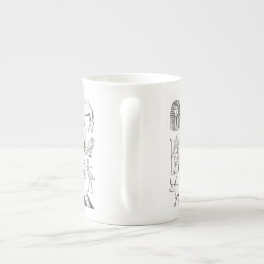 egypt porselein kop (Achterkant)