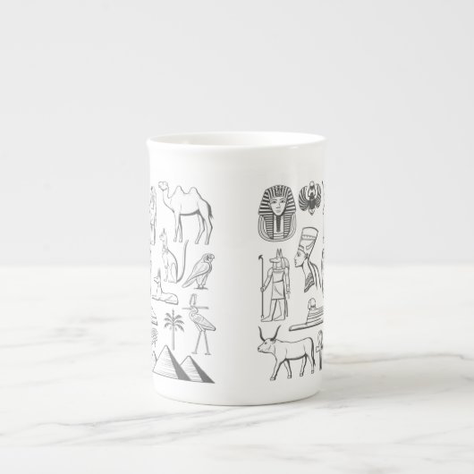 egypt porselein kop (Voorkant)