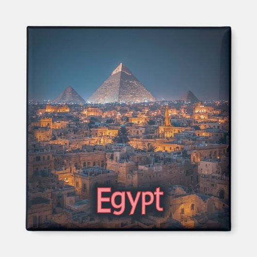 Egypt Reis Erfgoed Cadeau 🗺️ Magneet (Voorkant)