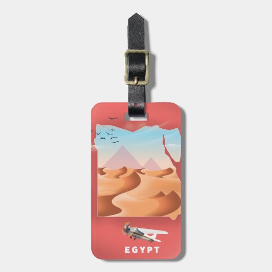Egypt reisposter bagagelabel (Voorkant verticaal)