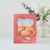 Egypt reisposter briefkaart (Staand voorkant)